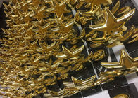 Metal Star Custom Trophy Cup , Shiny Gold Plated Award Cups Trophies