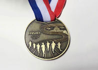 60mm Diameter Custom Sports Medals , 10km Marathon Finishers Running Award Medals