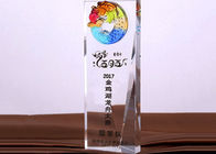 200*80*30mm Colored Glaze Trophy Cup Custom Sandblasting / Printing Logo Accepted