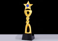 Black Crystal Base Resin Trophy Cup , 12 Inch Height Custom Award Trophies