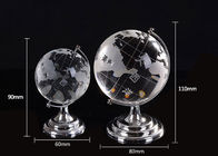 Crystal Home Decorations Crafts K9 Globe Ball With Sand Blasting World Map