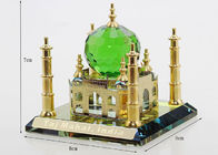 Miniature Crystal Taj Mahal Replica 80*80*70mm For Travel Commemorate