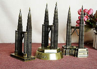 Plated Type Malaysia Petronas Twin Towers Pewter Tourist Souvenirs