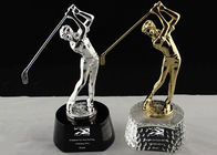 Gold / Silver Color Golf Trophy Cup For Net Champion And Net Second Reward