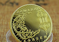 3D Raised Baked Enamel Military Medal , Arab Culture Commemorative Gold Coin
