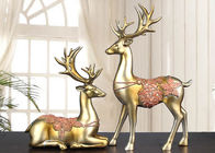 Christmas Reindeer Resin Arts And Crafts Home / Hotel Decoration Use