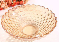370*70*120mm Home Decorations Crafts , Practical Hand Blown Glass Fruit Dish