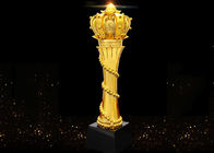 Elegant And Luxury Designed Resin Trophy , Gold Plated Glorious Souvenir