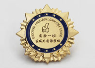 Badge Type Custom Engraved Medals Zinc / Tin Alloy Material For Military Service