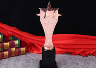 Gold Silver Bronze Personalized Trophy Cup 330mm Height With 3D Engraved Star