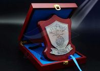 Square Custom Trophy Awards Wood Gift Box Package As Company Decorations