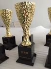 Cylinder Shape Custom Engraved Trophy Metal Material Three Color With Sample Service