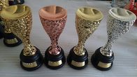 Cylinder Shape Custom Engraved Trophy Metal Material Three Color With Sample Service