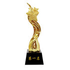 resin Top Star Award OEM Gold Trophy Cup Customized Logo Texts