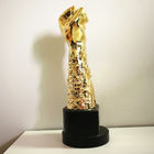 Souvenir gift Golden polyresin Fist Trophy Company Staff Awards