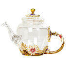 450ml Colour Enamel Glass Teapot Home Decorations Crafts Modern Style