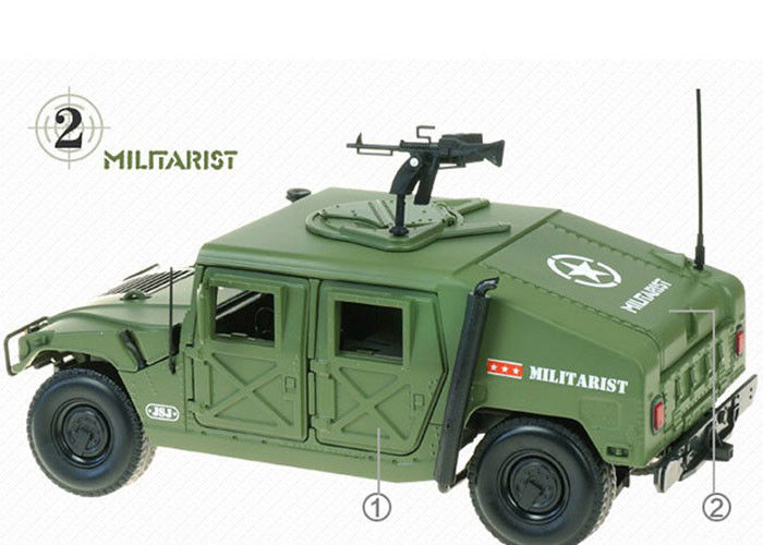 Green Plated Home Decor Crafts , Electronic Military SUV Vehicles Model