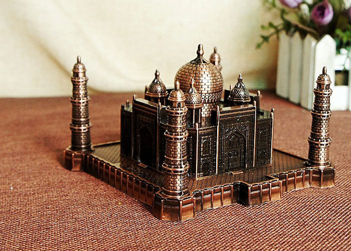 Metal Material DIY Craft Gifts World Famous Building Model India Taj Mahal Replica
