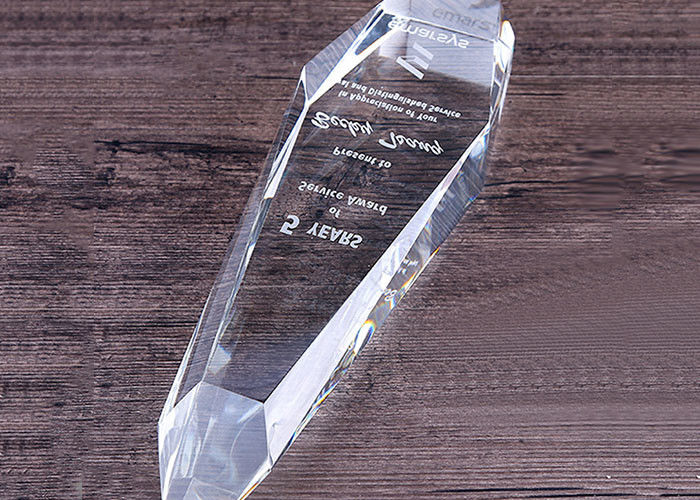 Glass Crystal Trophy Cup Awards Cup Customized Size With Sandblasting Logo