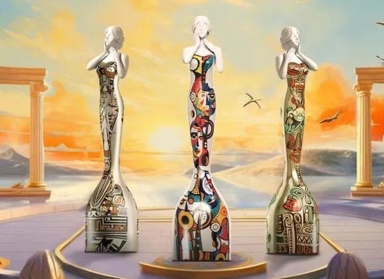 USA MUSE Design Awards Customized Text and Logo Design Trophy Cup