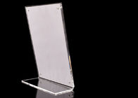 Custom Clear Acrylic Sign Display Stands For Hospital / Commercial Purpose