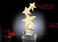 Metal Star Custom Trophy Cup , Shiny Gold Plated Award Cups Trophies