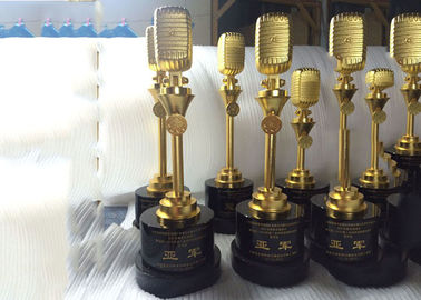 Microphone Design Music Award Trophy For Musical Competition Custom Service Available