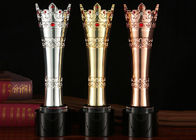 Fantasy Metal Trophy Cup With Luxury Rubies Gold / Silver / Bronze Color Optional