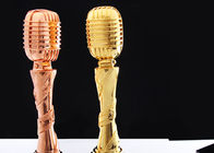 Microphone Design Custom Trophy Awards Resin Material Made For Musical Activities