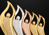 Epoxy Resin Trophies And Awards Gold / Silver / Copper Plated Type Optional