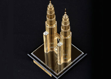 Famous Building Home Decorations Crafts , Malaysia Twin Tower Tourism Souvenirs