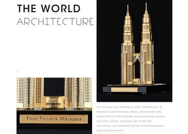 Famous Building Home Decorations Crafts , Malaysia Twin Tower Tourism Souvenirs