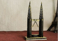 Plated Type Malaysia Petronas Twin Towers Pewter Tourist Souvenirs