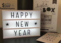 USB 5V LED Alphabet Light Box , A4 Marquee Light Box With Changeable Letters