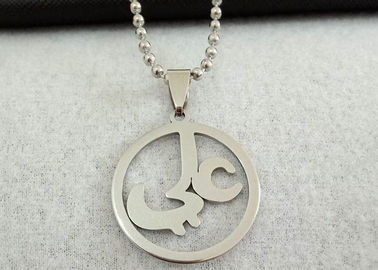 Creative Titanium Steel Arabic Texts Necklace For Arab Cultural Commemoration