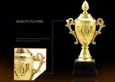 Gold Plated Type Plastic Trophy Cup , Custom Logo Sports Cup Trophy