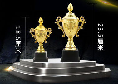 Gold Plated Type Plastic Trophy Cup , Custom Logo Sports Cup Trophy