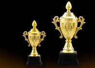 Gold Plated Type Plastic Trophy Cup , Custom Logo Sports Cup Trophy