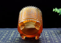 Azure Stone Exquisite Tea Caddy , Handmade Colored Glaze Tea Canister