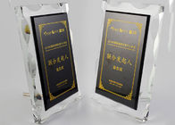 Durable Crystal Glass Golf Trophies Cup Black Color Matching CE CCC Certificated