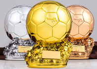 Football Custom Award Trophies Resin Material Soccer Sporsts Competition Application