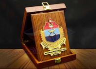 Square Custom Trophy Awards Wood Gift Box Package As Company Decorations