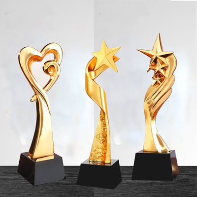 Resin height 280mm Custom Engraved Trophy for Sports Game Winners