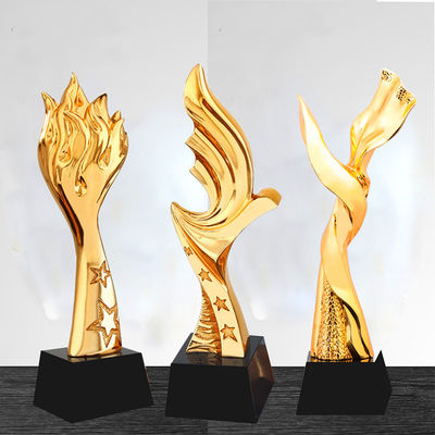 Resin height 280mm Custom Engraved Trophy for Sports Game Winners