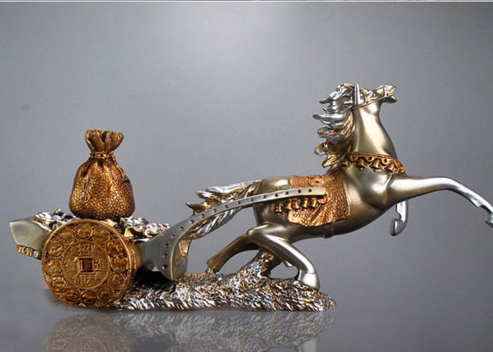 Classic Resin Decoration Crafts Chinese Characteristic Horse And Treasure Style